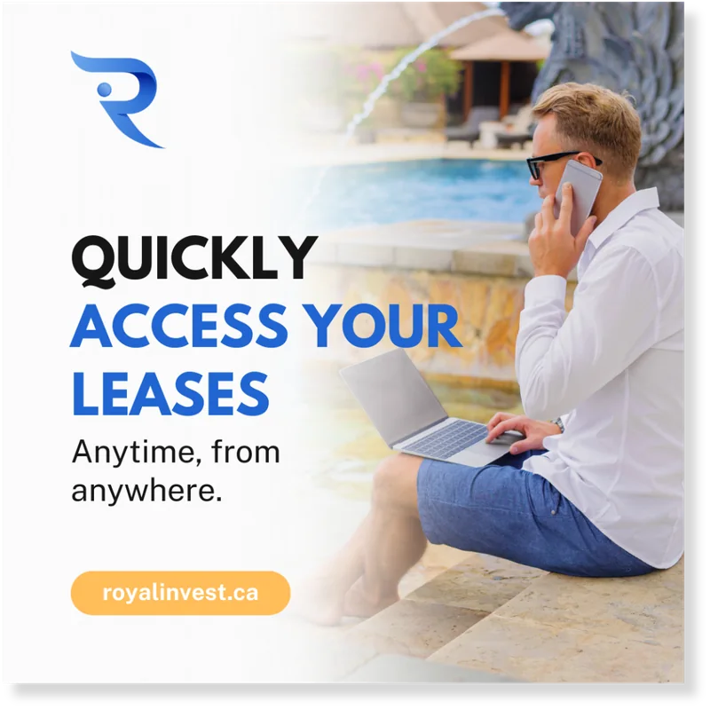 Royal Invest social post: quickly access your leases
